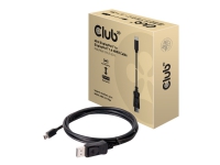 Club 3D – DisplayPort-kabel – DisplayPort (hane) till Mini DisplayPort (hane) – 2 m – sprintlåsning