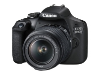 Produktfoto för Canon EOS 2000D - Digitalkamera - SLR - 24.1 MP - APS-C - 1 080 p / 30 fps - 3x optisk zoom EF-S 18-55mm III-lins - Wi-Fi, NFC