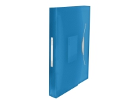 Esselte Vivida – Dokumentplånbok – expanderar – 6 utrymmen – för A4 – kapacitet: 300 ark – tabbad – transparent vivid blue