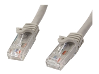 Bilde av Startech.com 1m Cat6 Ethernet Cable, 10 Gigabit Snagless Rj45 650mhz 100w Poe Patch Cord, Cat 6 10gbe Utp Network Cable W/strain Relief, Grey, Fluke Tested/wiring Is Ul Certified/tia - Category 6 - 24awg (n6patc1mgr) - Koblingskabel - Rj-45 (hann) Til Rj-