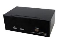 StarTech.com Dual Monitor DisplayPort KVM Switch - 2 Port - USB 2.0 Hub - Audio and Microphone - DP KVM Switch (SV231DPDDUA) - KVM / lydsvitsj - 2 x KVM/lyd - 1 lokalbruker - stasjonær - for P/N: IM12D1500P, SVA12M2NEUA, SVA12M5NA PC tilbehør - KVM og bry