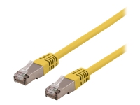 DELTACO STP-611GLAU – Patch-kabel – RJ-45 (hane) till RJ-45 (hane) – 1.5 m – F/UTP (folieöverdraget oskärmat tvinnat par) – CAT 6a – halogenfri formpressad – gul