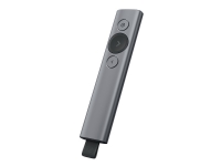 Logitech Spotlight Plus – Presentationsfjärrkontroll – 3 knappar – skiffer