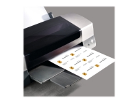 Sigel DP830 - Mikroperforert - sterkt hvitt - 85 x 55 mm - 185 g/m² - 150 kort (15 ark x 10) visittkort Papir & Emballasje - Markering - Visittkort