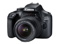 Canon EOS 4000D – Digitalkamera – SLR – 18.0 MP – APS-C – 1 080 p / 30 fps – 3x optisk zoom EF-S 18-55mm DC III lins – Wi-Fi – svart