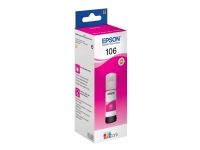 Epson 106 - 70 ml - magenta - original - blekkbeholder - for EcoTank ET-7700, ET-7750, L7160, L7180 Expression Premium ET-7700, ET-7750 Skrivere & Scannere - Blekk, tonere og forbruksvarer - Blekk