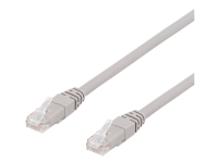 DELTACO TP-610AU – Patch-kabel – RJ-45 (hane) till RJ-45 (hane) – 10 m – UTP – CAT 6a – halogenfri – grå