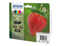 Epson 29 Multipack – 4-pack – 14.9 ml – svart gul cyan magenta – original – blister med RF-larm/akustiskt larm – bläckpatron – för Expression Home XP-235 245 247 255 332 335 342 345 432 435 442 445 455