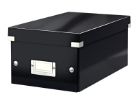Image of Leitz Click & Store - Förvaringsbox för medier - kapacitet: 20 DVD, 40 DVD (tunt fordral) - svart