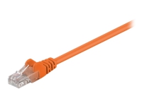 MicroConnect – Nätverkskabel – RJ-45 (hane) till RJ-45 (hane) – 25 cm – UTP – CAT 5e – tvinnad – orange