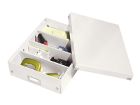 Leitz Click & Store WOW Medium - Lagerboks - hvit Arkivering - Arkiv bokser / Mapper - Oppbevaringsbokser