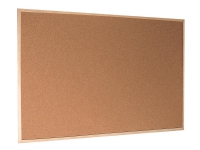 Produktfoto för Esselte Standard - Anslagstavla - väggmonterbar - 600 x 400 mm - Kork - mörkbrun
