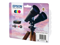 Epson 502 Multipack - 4-pack - 14.5 ml - svart, gul, cyan, magenta - original - blære med RF/lyd-alarm - blekkpatron - for Expression Home XP-5100, XP-5150 WorkForce WF-2860, WF-2865DWF, WF-2885DWF Skrivere & Scannere - Blekk, tonere og forbruksvarer - Bl