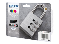 Epson 35 Multipack – 4-pack – svart gul cyan magenta – original – blister – bläckpatron – för WorkForce Pro WF-4720 WF-4720DWF WF-4725DWF WF-4730 WF-4730DTWF WF-4740 WF-4740DTWF