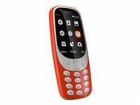 Nokia 3310 Dual SIM - Funksjonstelefon - dobbelt-SIM / Internminne 16 MB - microSD slot - 320 x 240 piksler - rear camera 2 MP - varm rødfarge (blank) Tele & GPS - Mobiltelefoner - Alle mobiltelefoner