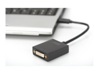 DIGITUS USB 3.0 to DVI Adapter - Ekstern videoadapter - USB 3.0 - DVI - svart PC-Komponenter - Skjermkort & Tilbehør - USB skjermkort