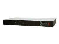 APC Rack Automatic Transfer Switch AP4422 - Redundant omkopplare (kan monteras i rack) - AC 230 V - 3840 VA - Ethernet 10/100, RS-232, USB - utgångskontakter: 1 - 1U - svart - för P/N: SMTL1000RMI2UC, SMX1000C, SMX1500RM2UC, SMX1500RM2UCNC, SMX750C, SMX750CNC