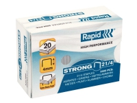 Rapid Strong - Stifter - 21/4 - 4 mm - galvanisert stål - pakke av 5000 - for Fashion F51 Supreme S21, S51 Kontorartikler - Stiftemaskiner og stifter - Stifter