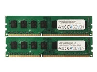 Produktfoto för V7 - DDR3 - sats - 16 GB: 2 x 8 GB - DIMM 240-pin - 1600 MHz / PC3-12800 - CL11 - 1.35 V - ej buffrad - icke ECC