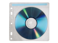 Hama CD-ROM Pockets 80 - CD-lomme - kapasitet: 2 CD - transparent hvit (en pakke 40) PC-Komponenter - Harddisk og lagring - Medie oppbevaring