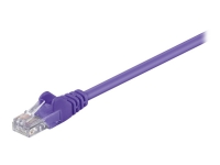 MicroConnect – Nätverkskabel – RJ-45 (hane) till RJ-45 (hane) – 1.5 m – UTP – CAT 5e – tvinnad – lila