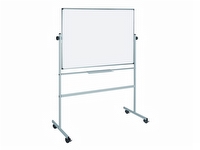 Whiteboardtavle, Bi-Office, svingtavle, hjul, 90 x 120 cm