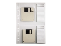 Hama - CD/DVD-permside - kapasitet: 2 CD/DVD - gjennomsiktig (en pakke 10) PC-Komponenter - Harddisk og lagring - Medie oppbevaring
