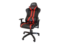 Sandberg EsportsEquipment Commander - Stol - armstøtter - T-formet - drejeled - polyuretan-læder - sort, rød