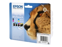 Epson T0715 Multipack - 4-pack - 23.9 ml - svart, gul, cyan, magenta - original - blekkpatron - for Stylus DX9400, SX115, SX210, SX215, SX218, SX415, SX515, SX610 Stylus Office BX310, BX610 Skrivere & Scannere - Blekk, tonere og forbruksvarer - Blekk