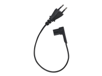 Flexson - Strømkabel - Europlug (hann) rett til power IEC 60320 C7 vinklet - 35 cm - svart - Europa PC tilbehør - Kabler og adaptere - Strømkabler