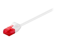 MicroConnect – Nätverkskabel – RJ-45 (hane) till RJ-45 (hane) – 25 cm – UTP – CAT 6 – hakfri tvinnad – vit