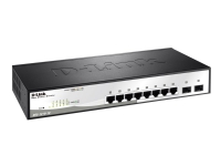 D-Link Smart+ DGS-1210-10 - Switch - Styrt - 8 x 10/100/1000 + 2 x SFP - stasjonær, rackmonterbar