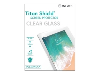 eSTUFF Titan Shield – Skärmskydd för surfplatta – glas – klar – för Apple 9.7-inch iPad (5:e generation)  iPad Air  iPad Air 2