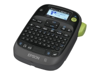 Epson LabelWorks LW-K400 – Etikettskrivare – svartvit – termisk överföring – Rulle (1,8 cm) – 180 dpi – upp till 6 mm/sek – kniv – utskrift med 4 rader sensor för öppet skydd – svart grön ljusgrå