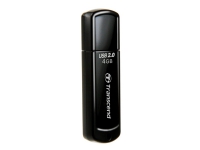 Transcend JetFlash 350 – USB flash-enhet – 4 GB – USB 2.0 – svart