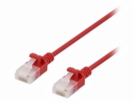 Deltaco – Patch-kabel – RJ-45 (hane) till RJ-45 (hane) – 2 m – UTP – CAT 6a – halogenfri formpressad hakfri – röd