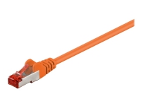 MicroConnect – Nätverkskabel – RJ-45 (hane) till RJ-45 (hane) – 1 m – F/UTP (folieöverdraget oskärmat tvinnat par) – CAT 6 – formpressad tvinnad – orange