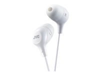 JVC HA-FX38-E Marshmallow – Hörlurar – inuti örat – kabelansluten – vit