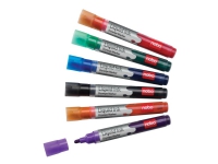 Nobo Liquid Ink - Markør - ikke-permanent - for flippover, transparenter, whiteboard - assorterte farger - 3 mm (en pakke 12) Skriveredskaper - Markør - Whiteboardmarkør