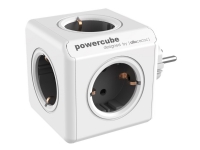 Allocacoc PowerCube original – Kraftdistributionsenhet – AC 100-240 V – utgångskontakter: 5 – grå