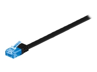 MicroConnect – Nätverkskabel – RJ-45 (hane) till RJ-45 (hane) – 2 m – UTP – CAT 6a – tvinnad platt – svart