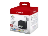 Canon PGI-2500XL C/M/Y/BK – 4-pack – svart gul cyan magenta – original – bläcktank – för MAXIFY iB4050 iB4150 MB5050 MB5150 MB5155 MB5350 MB5450 MB5455