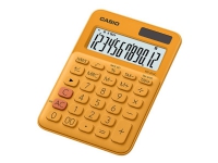 Casio MS-20UC - Skrivebordskalkulator - 12 sifre - solpanel, batteri - oransje Kalkulator