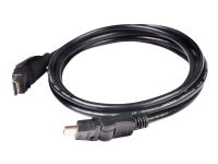 Club 3D CAC-1360 - HDMI-kabel med Ethernet - HDMI hann dreining til HDMI hann dreining - 2 m - 4K-støtte PC tilbehør - Kabler og adaptere - Videokabler og adaptere