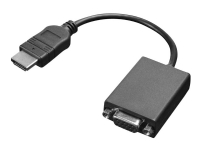 Lenovo - Video adapter - HDMI hann til HD-15 (VGA) hunn - 20 cm PC-Komponenter - Skjermkort & Tilbehør - USB skjermkort