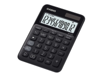 Casio MS-20UC - Skrivebordskalkulator - 12 sifre - solpanel, batteri - svart Kalkulator