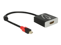 Delock Adapter mini Displayport 1.2 male > HDMI female 4K Active - Videokonverter - Parade PS176 - DisplayPort - HDMI - svart PC tilbehør - Kabler og adaptere - Videokabler og adaptere