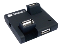 Sandberg USB Hub 4 Ports - Hub - 4 x USB 2.0 - stasjonær