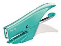 Leitz Hæftetang WOW 5547, Back Loader Isblå
