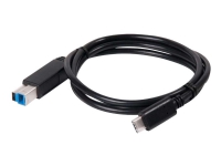 Club 3D - USB-kabel - 24 pin USB-C (hann) til USB Type B (hann) - USB 3.1 Gen 2 - 30 V - 3 A - 1 m PC tilbehør - Kabler og adaptere - Datakabler
